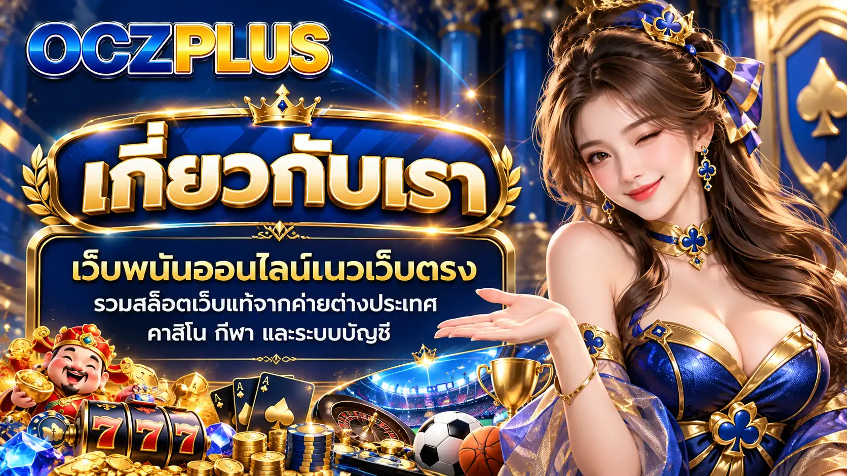 เกี่ยวกับเรา oczplus เว็บพนันออนไลน์แนวเว็บตรง รวมสล็อตเว็บแท้จากค่ายต่างประเทศ คาสิโน กีฬา และระบบบัญชี